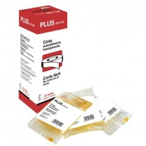 Cinta adhesiva 12mm x33mx12 plus office