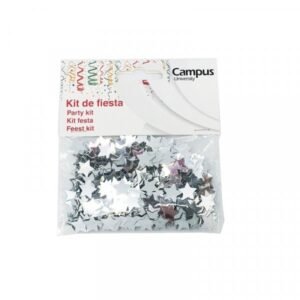 Confetti estrellas plateadas11x11mm 14gr