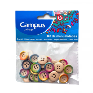 Confetti botones de madera x30