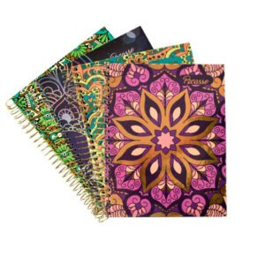 Cuaderno 150h c/espiral tapa dura glitter y/o foil stand surtidos