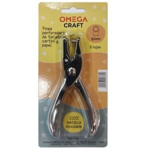 Perforadora un agujero tipo pinza omega