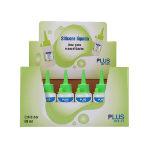 Silicona 60ml liquida 60ml Exhibidor x24