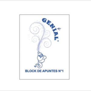 Block n°1 10x13 70h de apuntes hojas lisa