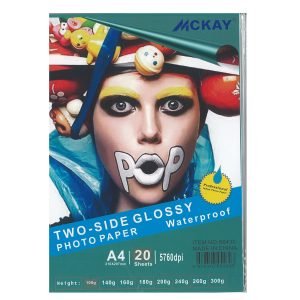 Papel foto a4 108gr x20 doble fax