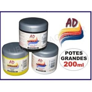 Pintura acrilica 200ml a.d