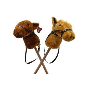 Peluche caballo con palo y sonido