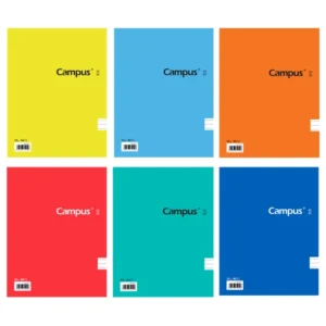 Cuaderno a5 80h c/espiral t/blanda campus