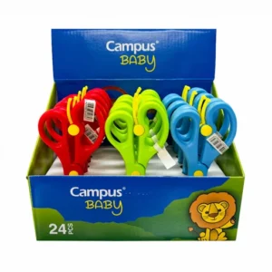 Tijera escolar plástica  13cm x24 campus