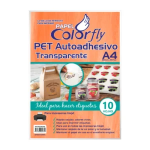 Papel pet transparente a4 x10