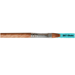 Pincel escolar chato mango natural 267 a.d