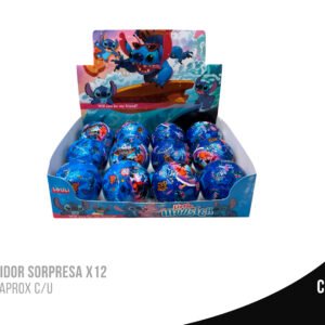 Exhibidor sorpresa  x12 10cm
