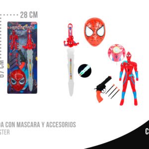 Espada con máscara y accesorios