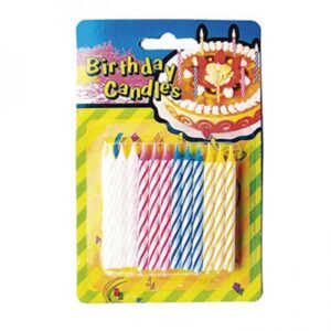 Velas de cumpleaños x12