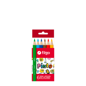 Lapices de Colores Pinto Mini x6 Filgo