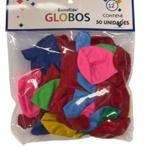 Globos 12 Surt Bonafide x 50unid Bolsa