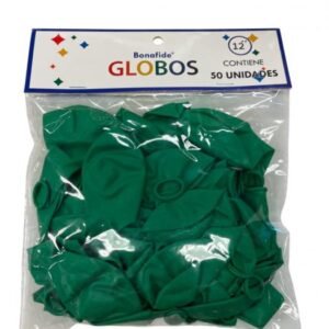 Globos 12 Verde Bonafide x 50unid Bolsa
