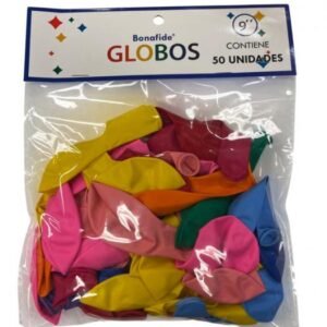 Globos 9 Surt Bonafide x 50unid Bolsa