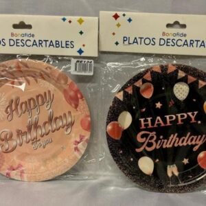 Platos Desc Deco x10 Unid c/Cab 18cm -bolsa