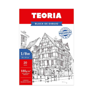 Block de Dibujo Premium 1/8w 20 Hojas 180g Teoria