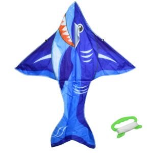 Cometa Tiburón Azul 100x110cm