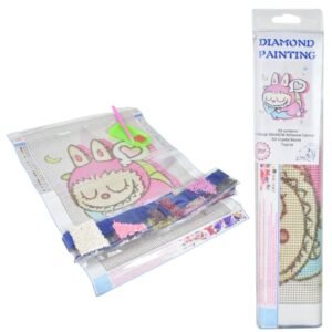 Kit de Pintura de Monstruos con Diamantes 30x40cm.