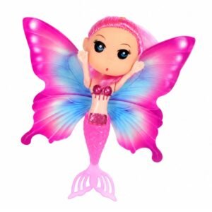Mini Sirena con Alas Rosa 14cm