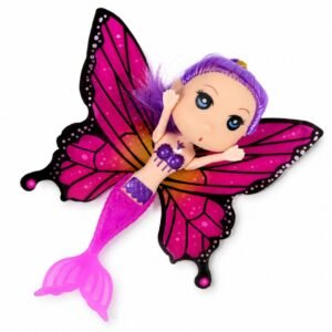 Mini Sirena con Alas Fucsia 14cm